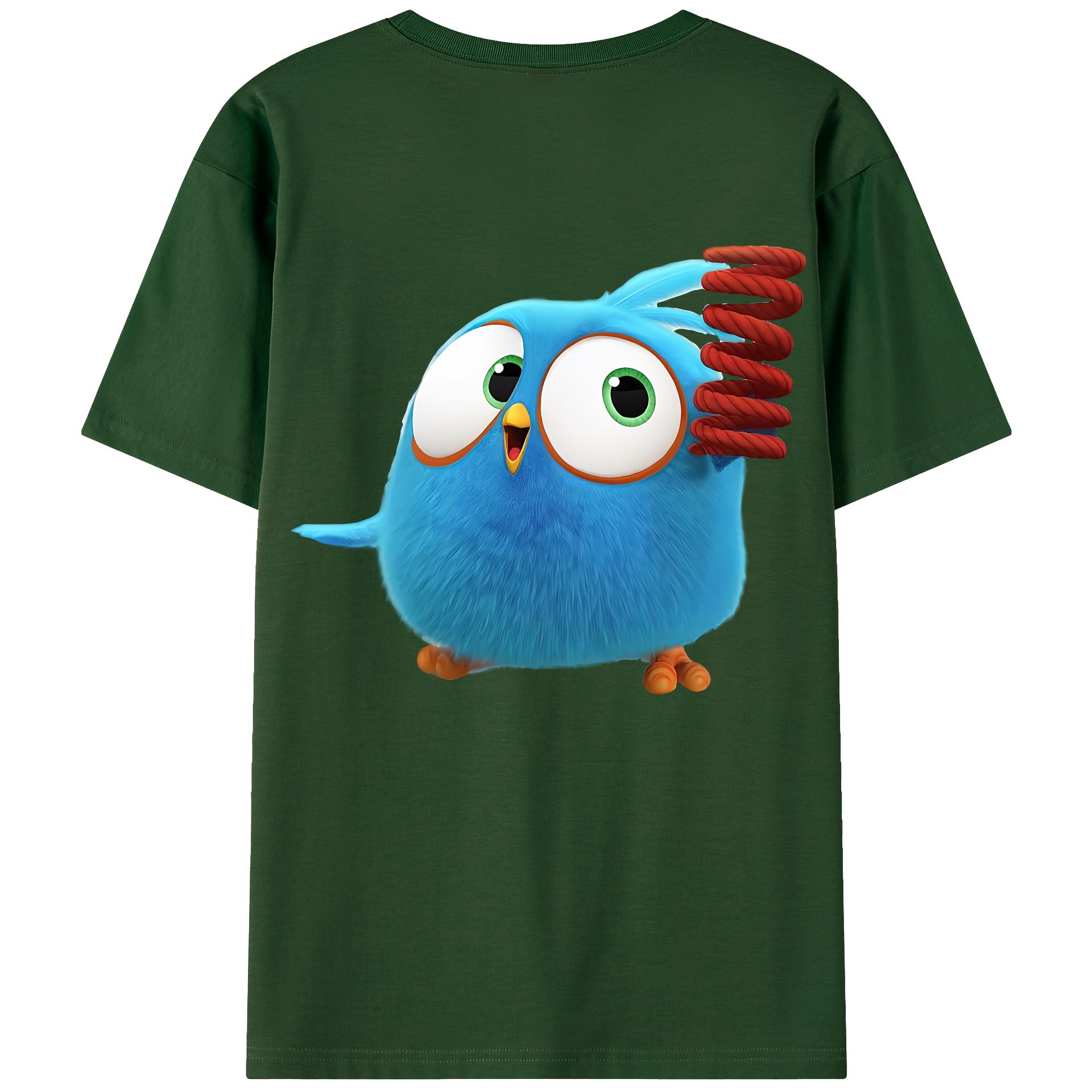 （画像用） Angry Birds アングリーバード 綿100％半袖Tシャツ（背面プリント）